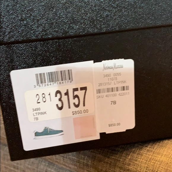 Chanel Light Pink Canvas Lace Up Bowling Sneaker - Picture 7 of 8